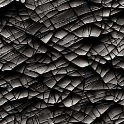 Detailed Crushed Black Ore Rock free seamless pattern