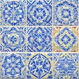 Traditional Spanish Floor Tiles - Majolica Tile free seamless pattern